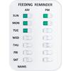 Pet Feeding Reminder Coolrunner Pet Feeding Reminder for Dogs Cats Pet Feed Reminder Magnetic or Double Sided Adhesive Prevent Overfeeding (A