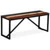 Vidaxl Recycled Wood Bench, 110X35X45 Cm