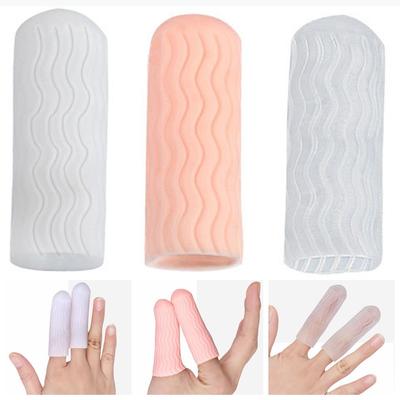 1 para białych, przezroczystych, silikonowych ochraniaczy na palce, ochraniaczy na palce, osłona na palce, unisex