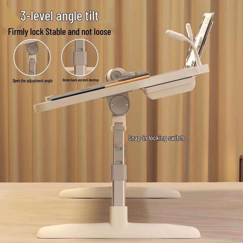 Adjustable Foldable Bed Laptop Desk with Drawer