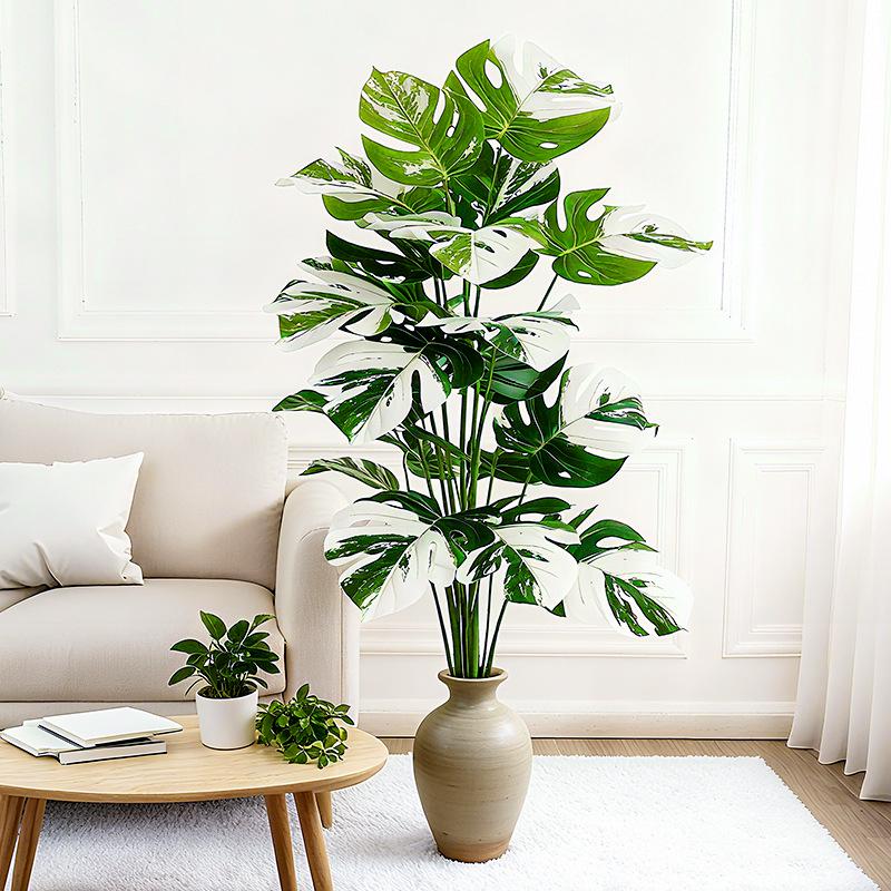 High-End Artificial Monstera Plant for Living Room & Bedroom Decor
