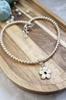 Pearl Choker Necklace with Flower Pendant – Handmade Jewelry