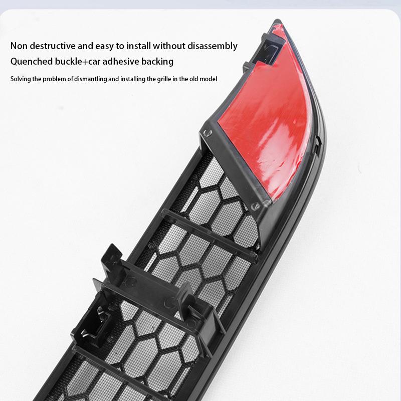 Front Grill Guard Grille Inserts Mesh for Tesla Model Y 3 Highland 2024-2021 Air Inlet Vent Cover Bumper Grid Filter Accessories