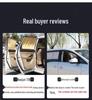 Cloud Realm Dual-Track Vehicle Sunshade Curtains for Privacy & Heat Insulation