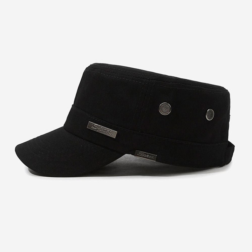 Adjustable Cadet Hat Cotton Flat Top Hats Fashion Sun Hat Fishing