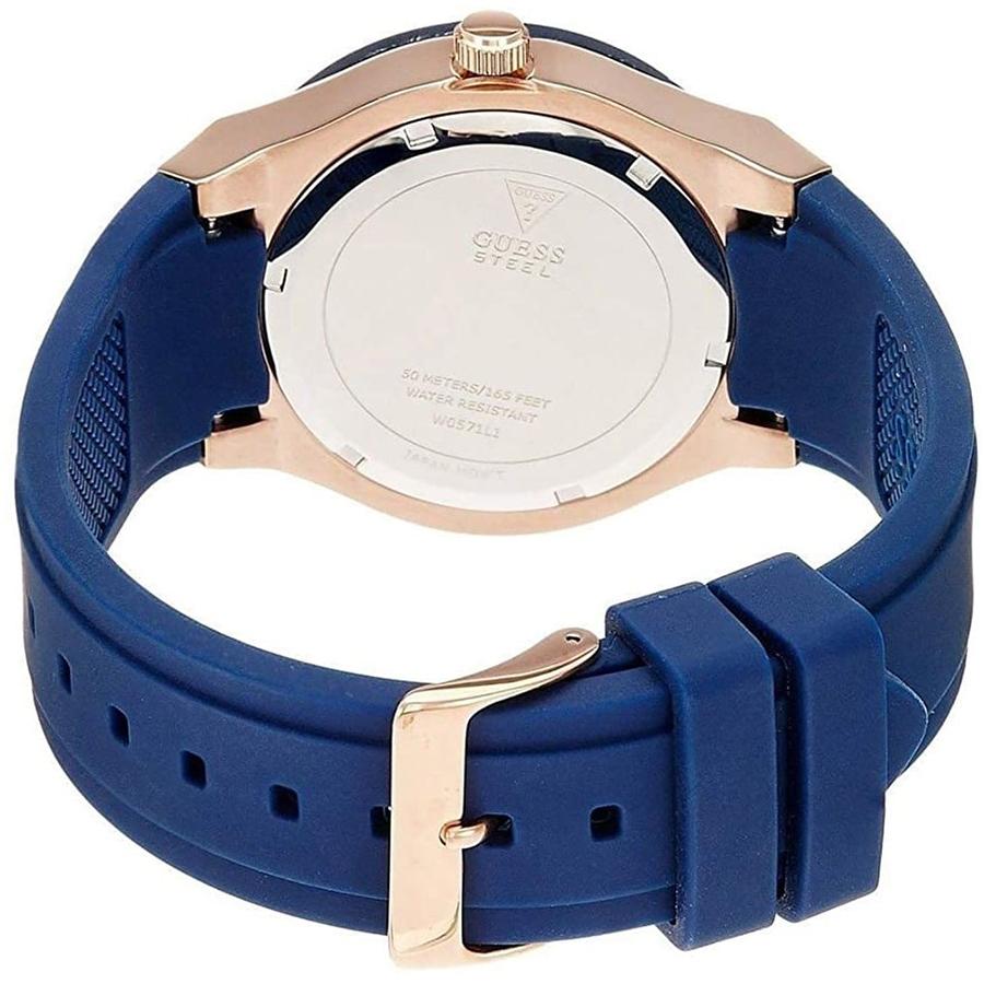 Ladies' Quartz Watch, Quartz Movement, Stainless Steel Case, Rubber Strap, Pointer Display, Suitable For Daily, Sports And Other Occasions W1053L1