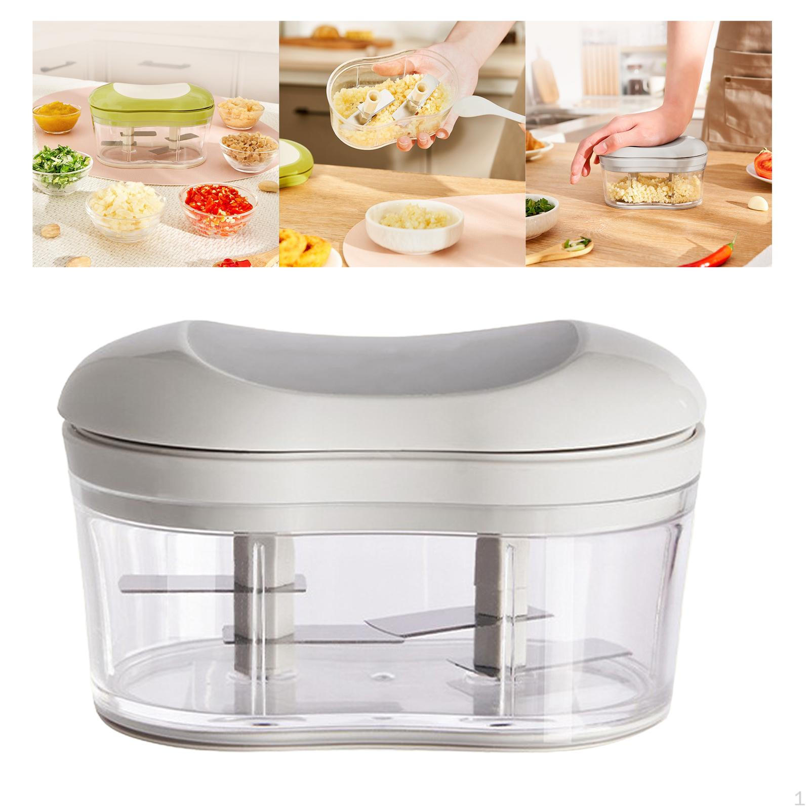 

Ручной измельчитель, измельчитель чеснока с крышкой, ручной кухонный комбайн для серый