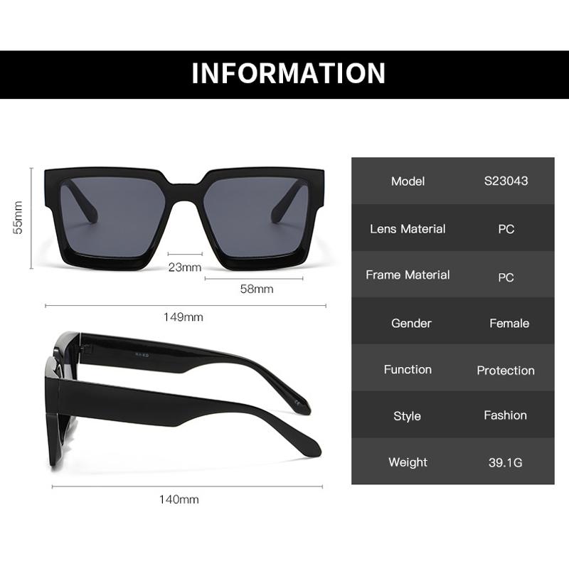 New Large-framed Three-dimensional Sunglasses Fashionable Women's Sunglasses Women Trend Classic Sunshades