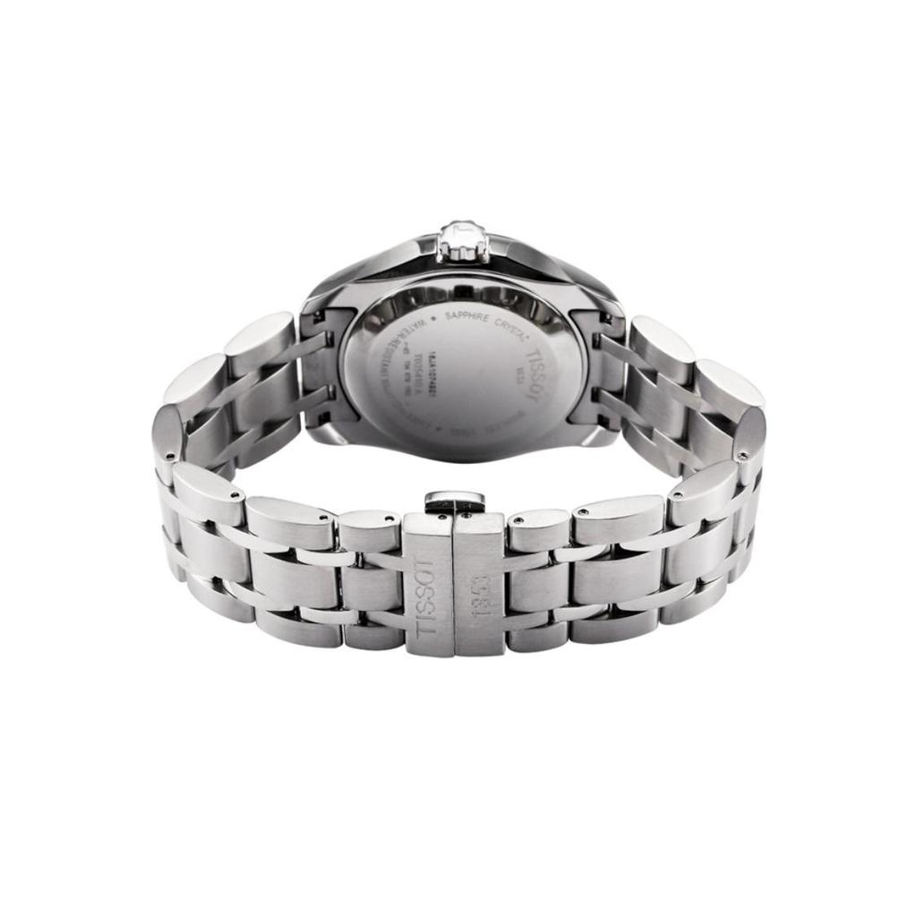 Tissot Kutu Collection Quartz Movement 100m Water Resistance Men's Watch 39mm White Dial Stainless Steel Case T035.410.11.031.00