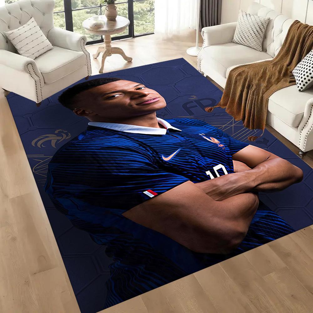 Mbappe 135 Floor Rug Office Rug Design for Kitchen Foyer Study Room Dining Room Antislip Carpet Decorate Offices Birthday/Christmas Gift