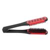 Bristle Double Sided Brush Clamp Multifunctional Hair Brush Straightener Styling Tool for Women Men