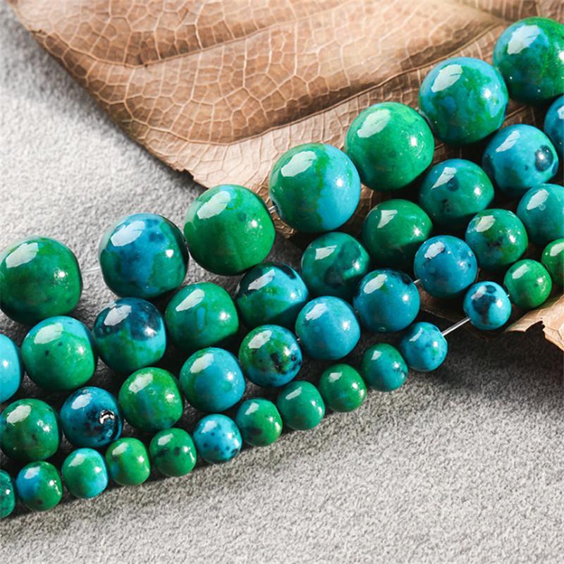 Přírodní kámen drahokam Phoenix Lapis Lazuli korálky 4 6 8 10mm kulaté distanční korálky pro výrobu šperků