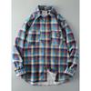 Brushed Long Sleeve Casual Export Parka Plaid Shirt
