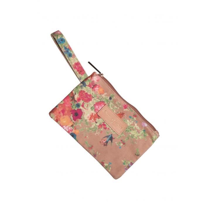 Pochette - CHRISTIAN LACROIX - Eden 3 - Couleur Taupe - Fermeture Éclair - Pour Femme