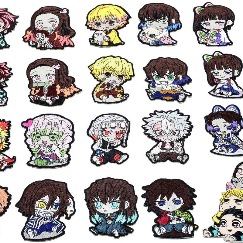 1PC Anime Kimetsu no Yaiba Patch Anime Character Embroidery Iron on Applique DIY 1PC Anime Kimetsu no Yaiba Patch Anime Character Embroidery Iron on Applique DIY