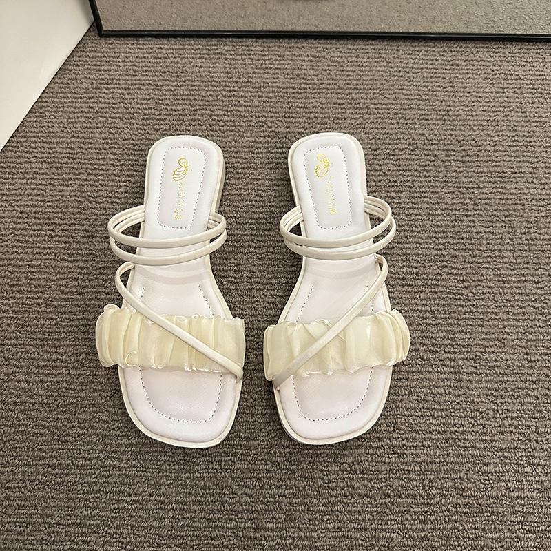 Flat Sandals Women's Summer Fashion with Skirt New High-end Beach Sandals