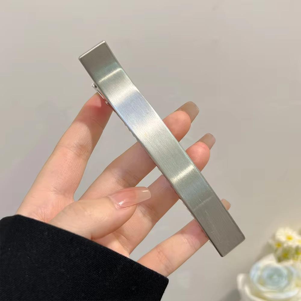 

Ribbon Metal Hair Claws Hair Accessories Duckbill Clip Elegant Hair Clip Women Ponytail серебряный