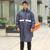 Adult One-Piece Long Raincoat: Fashionable, Thickened, Lengthened Outdoor Windbreaker & Cycling Poncho