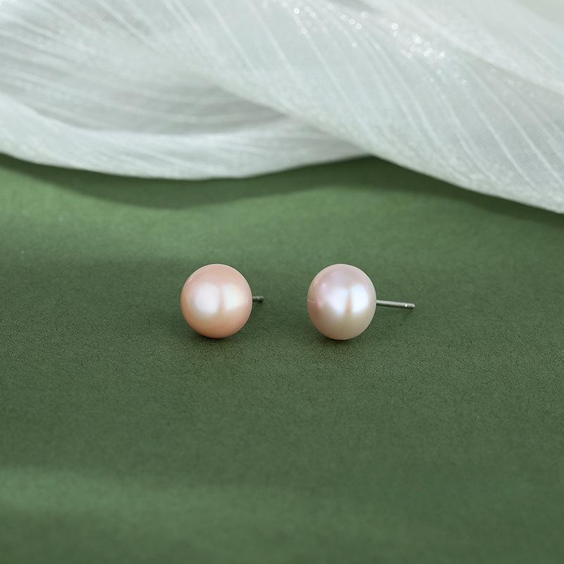 

Простые жемчужные серьги для женщин, универсальные элегантные высококачественные серьги во французском стиле