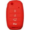 Coolbestda Gumowa Osłona Etui na Kluczyk Składany 4 Przyciski z Systemem Keyless Entry Osłona Uchwyt do 2016 2017 2018 2019 Kia Optima Soul Sorento Sportage