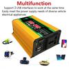 12V To 220V/110V Intelligent Power Inverter 4000W Vehicle Smart Inverter LCD Display Digital Power Inverter LED Voltage Display