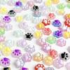 Luminous Color Changing Cute Cartoon Cat Paw Nail Art Decorations Semi-Transparent Nail Decorations Cream Glue Phone Case DIY