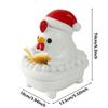 Christmas Puppy Night Light LED Resin Ghost Chicken Sculpture USB Powered Warm Yellow Lamp Cute Animal Figurine Ornament