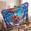 Christmas Flannel Throw Blanket Soft Warm Cozy For Sofa Bed Indoor Home Use Great Holiday Gift