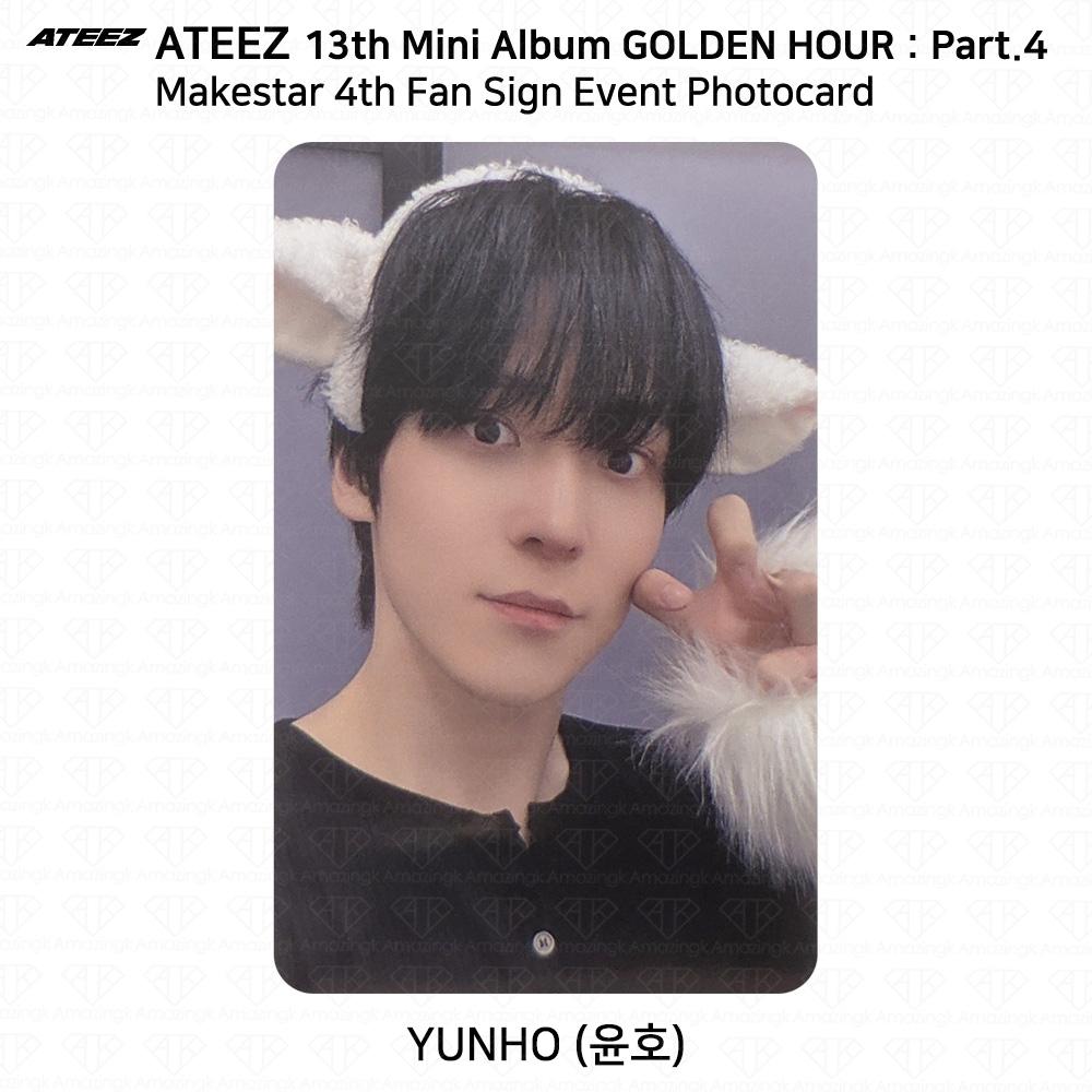 ATEEZ 13th Mini Album Golden Hour Part.4 Makestar Fan Sign Event Photocard