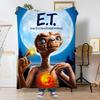E.T. the Extra-TerrestrialS Throw Soft Coral Fleece Blanket 310gsm Fluffy Warm Throw for Sofa Bed Couch Bedroom Decor