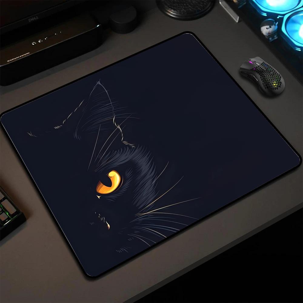 1PC, 50x50, Cute Cat Pattern Small Gaming Mouse Pad, Anti-Slip Edge Keyboard Rug,Desktop Mouse Mat, Computer Office Accessories