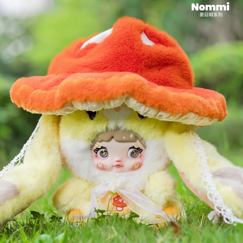 Nommi 400% Large Mushroom Hat Blind Box Series Plush Toy Soft Comfortable Kawaii Doll Ornament Mysterious Box Exquisite Fun Gift