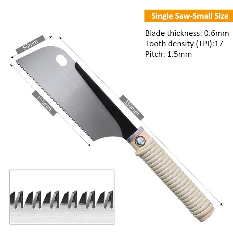 Japanische Zugsäge Einseitig/Beidseitig verzahnt Holzgriff Säge SK5 Stahl Flexible Handsäge Gartengerät für Holzbearbeitung