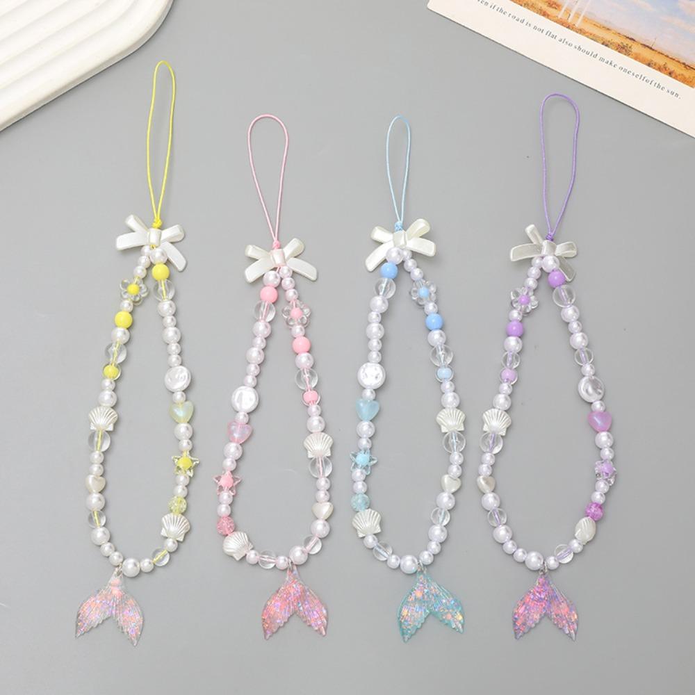 

Fish Tail Scallop Phone Chain Hanging Cord Mobile Phone Pendant Jewelry Gift