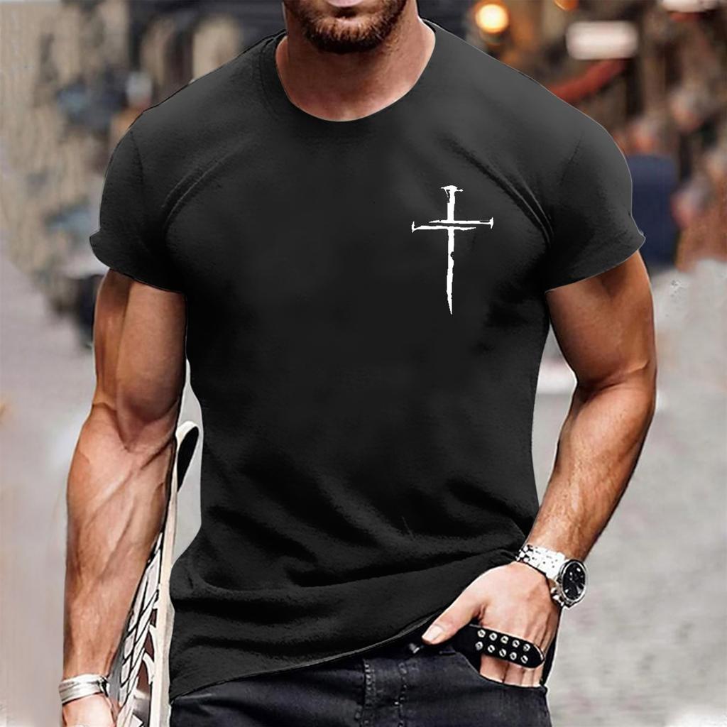 Top alla moda estivo a maniche corte con colletto assorbi-sudore e stampa retrò