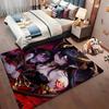 Dark Gothic Anime Girl Indoor Rug Soft Texture Nonslip Carpet For Kids Bedroom Play Area Home Party Decor Valentine'S Day Gift
