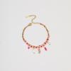GEMCHIC Women's Bohemian Summer Beach Bracelet Set - Starfish, Flower & Ice Cream Charm Anklets