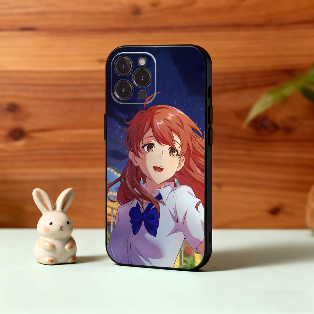 A Silent Voice -Shoko Nishimiya - Anime Movie Phone Case For iPhone17,16,15,14,13,12Plus,Pro Max,XS,5G Soft Silicone Black Cover