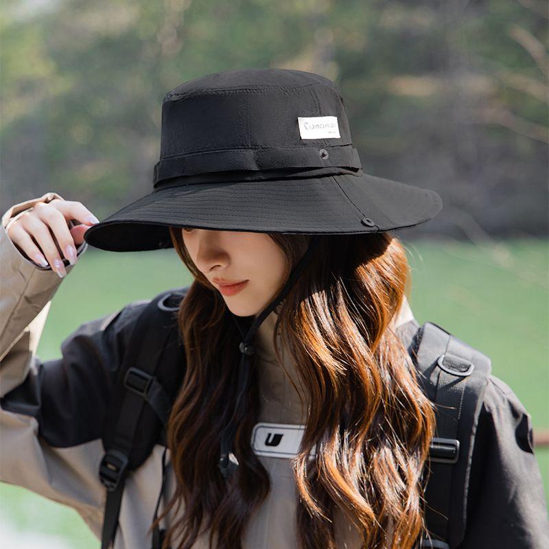 Chapeau Bob Cordon de Serrage Extérieur Protection Solaire Imperméable Sports Séchage Rapide Alpinisme Été Chapeau de Soleil