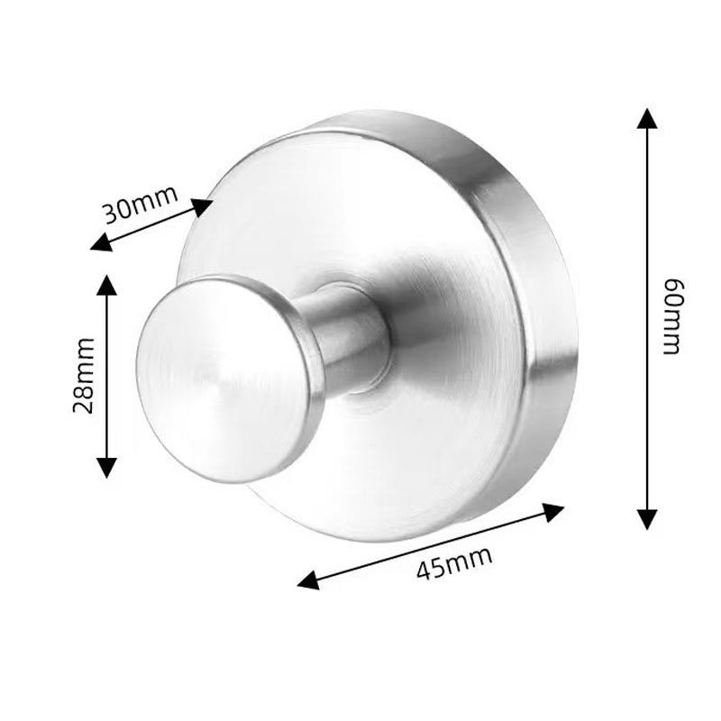 1 ks Nerezové přísavkové háčky Do sprchy Koupelny Na zavěšení Ručníků Županů Houbiček Na skleněné sprchové dveře Dlaždice Zrcadla