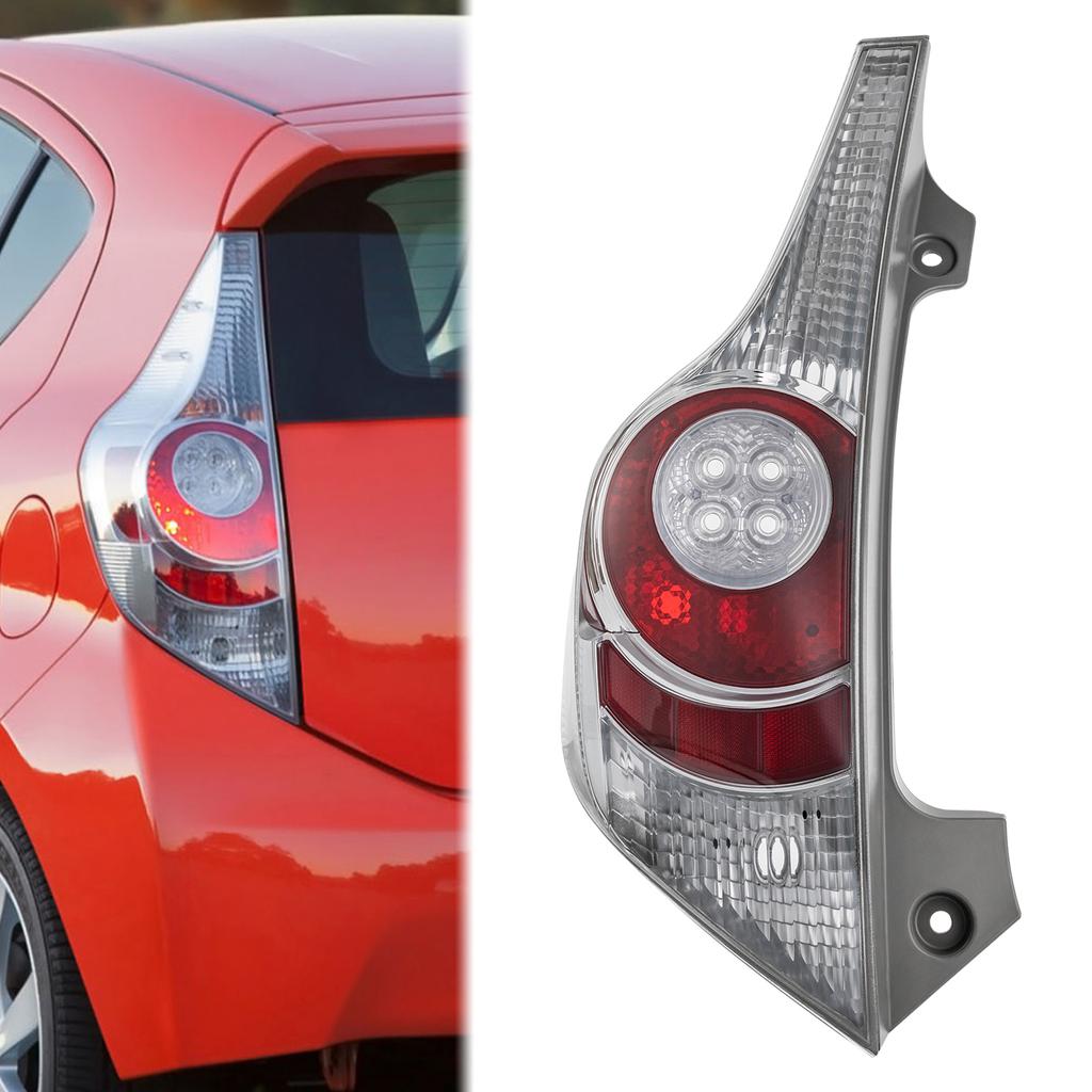 Halogen Left or Right Tail Light Assembly for Toyota Prius C 2012-14,Stable Performance Passenger Side or Driver Side Taillights