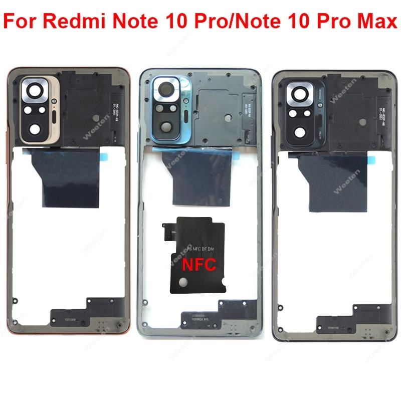 Per Xiaomi Redmi Note 10 Pro Max Telaio Centrale Supporto Cornice con Tasti Laterali Volume Cover Alloggiamento NFC