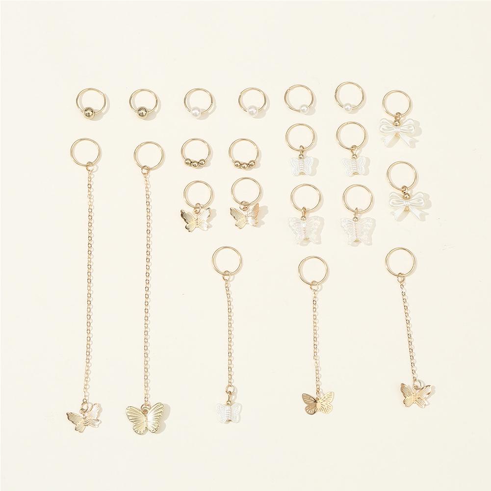 

Кольца для дредов Регулируемые манжеты Зажим Клипса Косы Грязные косы Бусина Заколка для волос аксессуары для волос Головной убор для женщин Девушек Set 04