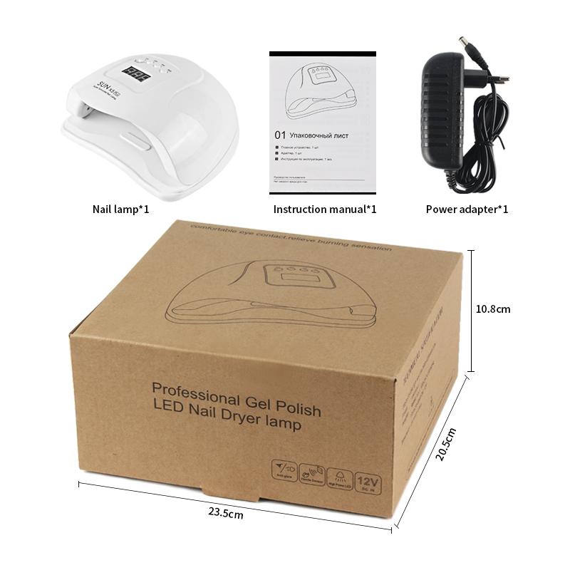 Professional Uv Lamp Nail Dryer Infrared Sensor Manicure Nails Light for Fast Curing ofAll Gel Nail Polish Nail Dryer Salon Tool