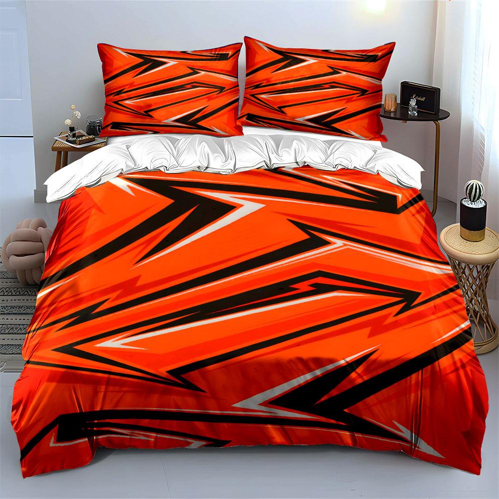 Angular zigzag lightning bolts. Bedding sets Duvet cover sets Duvet covers Pillowcases(1*Duvet Cover 2*Pillowcases without duvet insert)