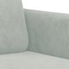 Vidaxl 3-Seater Sofa, Light Grey, 180 Cm, Upholstered In Velvet