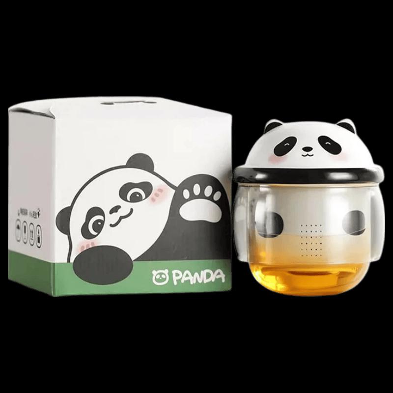 Panda Ceramic & Glass Teapot with Infuser