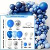 102Pcs Blue Balloon Arch Set Royal Blue and Navy Blue Metallic Balloons for Birthday Wedding and Graduation Party Decorations