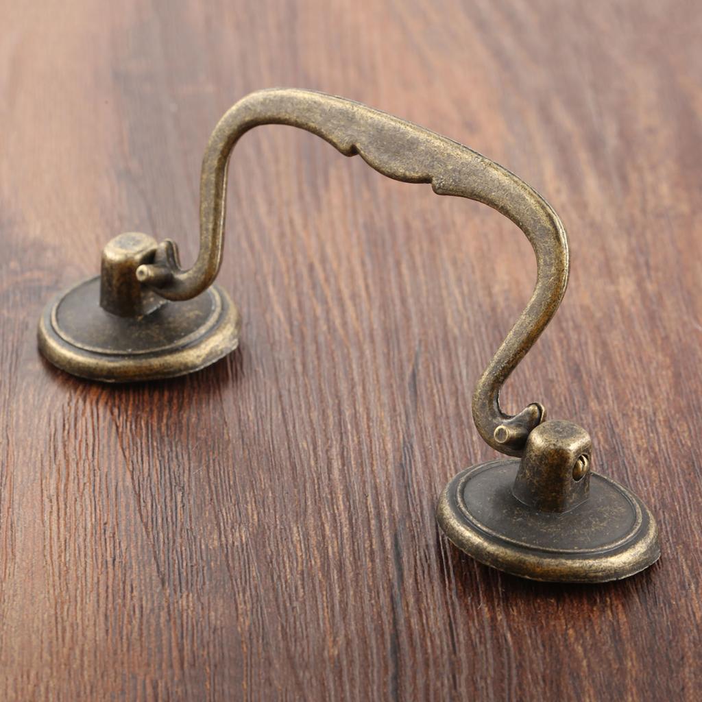 1 set Maniglia Bronzo Antico con vite Pomello Vintage in Lega per Cassetto Armadio Porta Mobile Vecchio Cinese Semplice