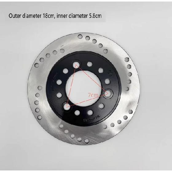 Brake Braking Pad For Electric Motorcycle Part Scooter Disc Outside Diameter 180mm Inner Hole 58mm Screw Distance 70mm Thicknes